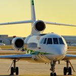 corporate-jet parked - Dassault Falcon