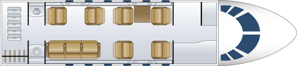 Challenger 605 For Sale Floor layout plan