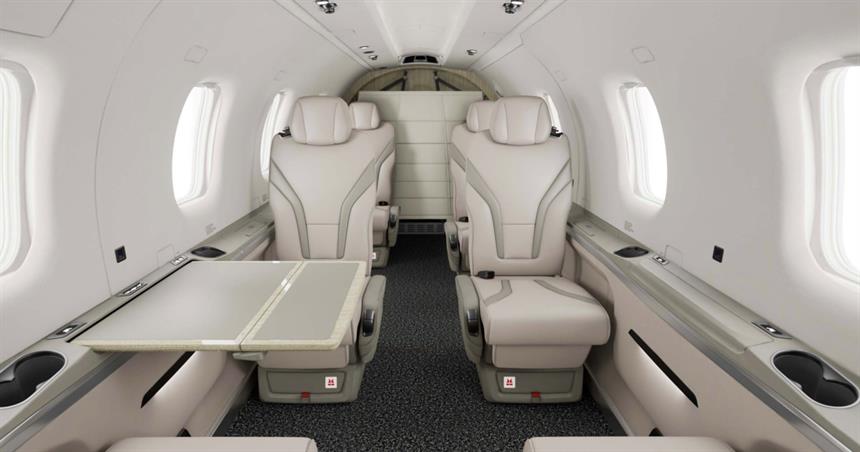 Pilatus PC12NGX Silver Aviation interior